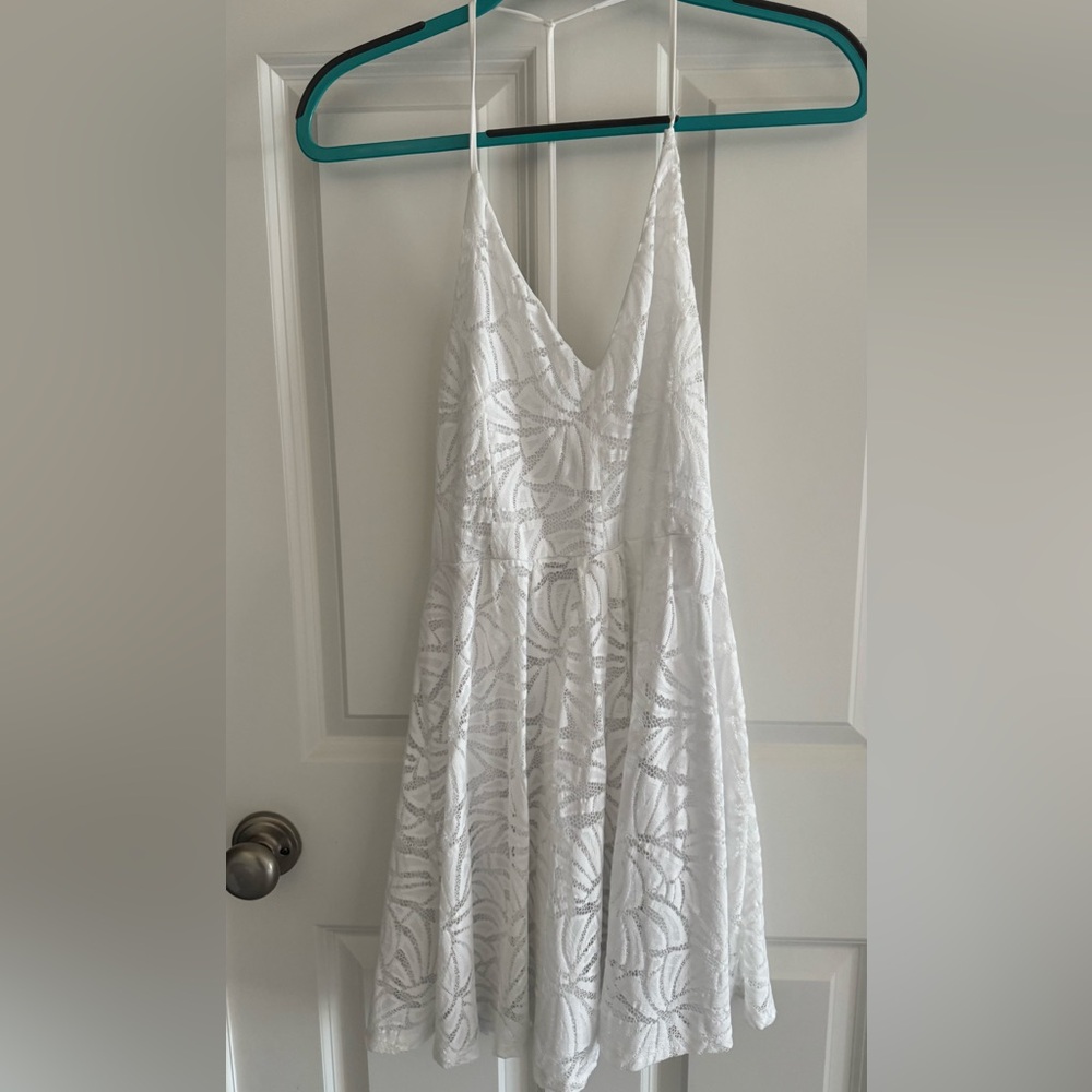 Elegant White Lace Dress